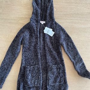 NWT Buckle hooded cardigan